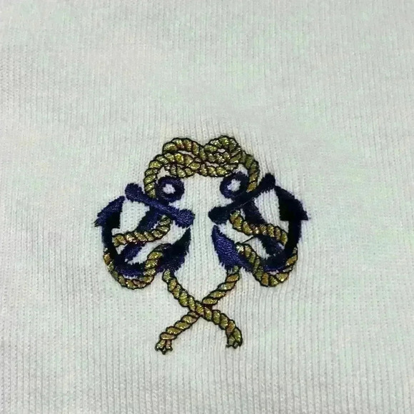 VICTORIA SPORT Vintage Sweater Top Sweatshirt Drawstring Striped Crest Classic - Picture 13 of 13